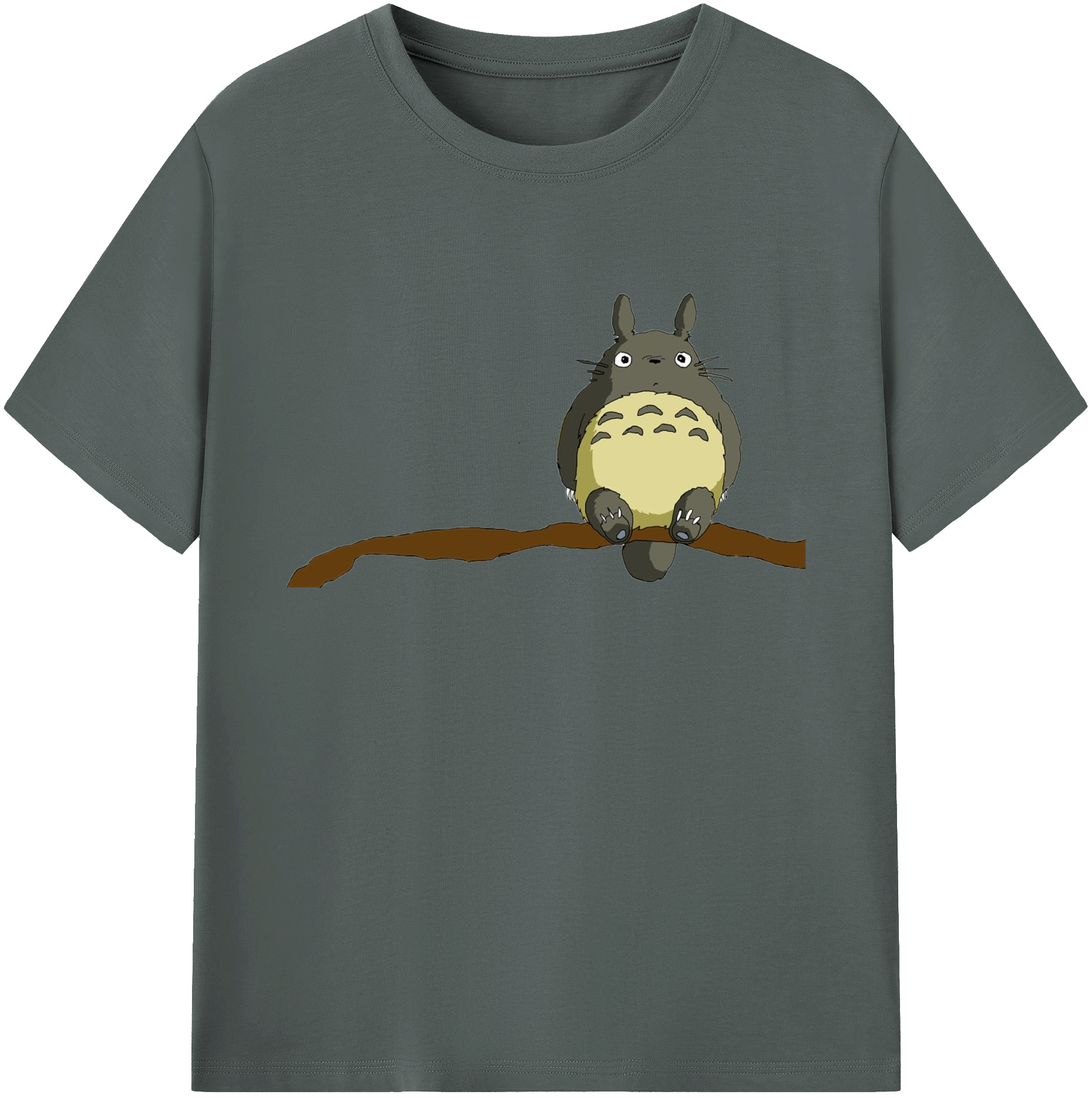 （画像用） となりのトトロ 草壁メイ 草壁サツキ My Neighbor Totoro Satsuki Kusakabe Mei Kusakabe 綿100％ メンズ半袖Tシャツ｜肌触りやわらか＆通気性